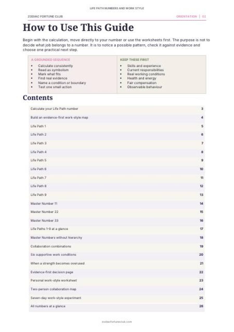 Preview: how to use the guide