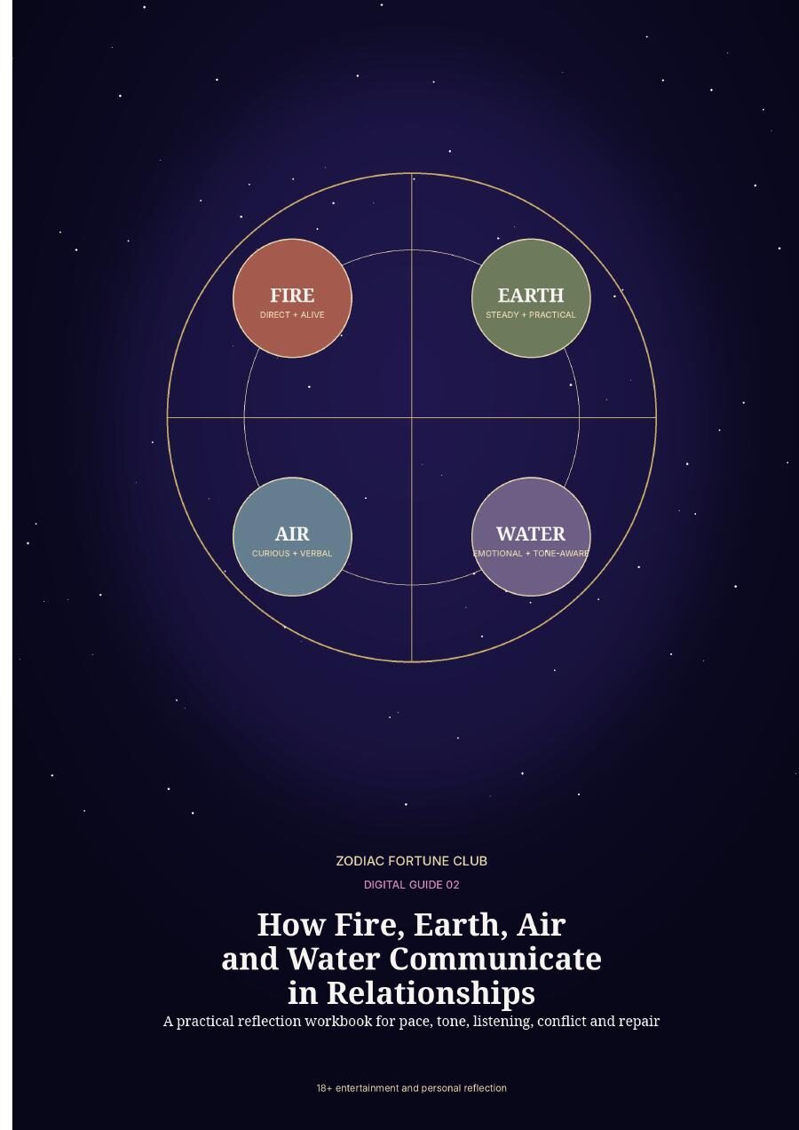 Cover of How Fire, Earth, Air and Water Communicate in Relationships digital guide